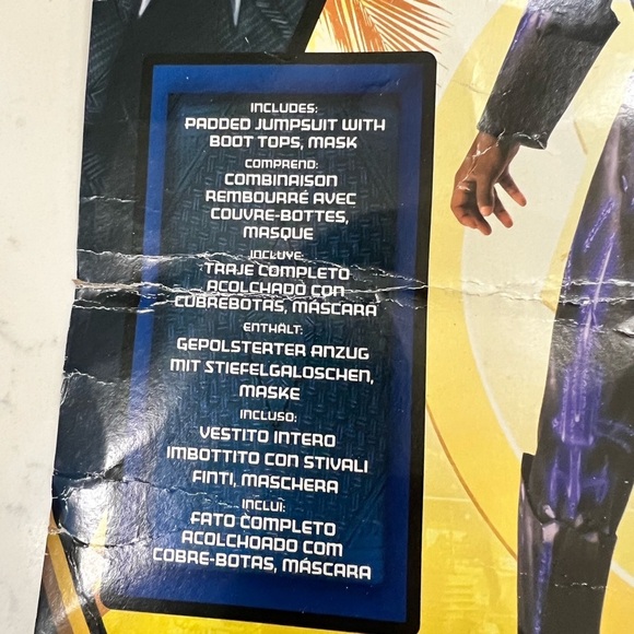 Marvel Black Panther Kids Costume - Black and Blue - Picture 5 of 12